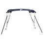 Toldo bimini 3 arcos con paredes laterales 183x(170-182)x137 cm de , Cubiertas para almacenamiento de barcas - Ref: Foro24-94...