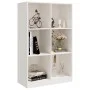 Estantería de madera maciza de pino blanca 70x33x110 cm de vidaXL, Librerías y estanterías - Ref: Foro24-809955, Precio: 91,5...