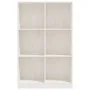 Estantería de madera maciza de pino blanca 70x33x110 cm de vidaXL, Librerías y estanterías - Ref: Foro24-809955, Precio: 91,5...