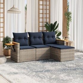 Comprar Set de sofás de jardín 4 pzas con cojines