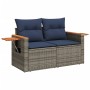 Set de sofás de jardín 4 pzas con cojines ratán sintético gris | Foro24.es | Tu tienda online para hogar, jardín y más Foro24.es