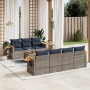 Set de sofás de jardín 8 pzas con cojines ratán sintético gris | Foro24.es | Tu tienda online para hogar, jardín y más Foro24.es
