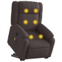 Sillón masaje eléctrico reclinable elevable tela marrón oscuro | Foro24.es | Tu tienda online para hogar, jardín y más Foro24.es