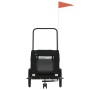 Remolque de bicicleta mascotas hierro tela Oxford negro de , Cochecitos para mascotas - Ref: Foro24-93982, Precio: 102,29 €, ...