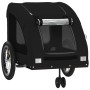 Remolque de bicicleta mascotas hierro tela Oxford negro de , Cochecitos para mascotas - Ref: Foro24-93982, Precio: 102,29 €, ...