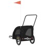 Remolque de bicicleta mascotas hierro tela Oxford negro de , Cochecitos para mascotas - Ref: Foro24-93982, Precio: 102,29 €, ...