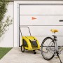 Remolque de bicicleta mascotas hierro tela Oxford amarillo | Foro24.es | Tu tienda online para hogar, jardín y más Foro24.es