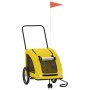 Remolque de bicicleta mascotas hierro tela Oxford amarillo | Foro24.es | Tu tienda online para hogar, jardín y más Foro24.es