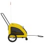 Remolque de bicicleta mascotas hierro tela Oxford amarillo | Foro24.es | Tu tienda online para hogar, jardín y más Foro24.es