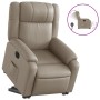 Sillón elevable eléctrico cuero artificial capuchino | Foro24.es | Tu tienda online para hogar, jardín y más Foro24.es