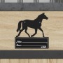 Placa de identificación de establo de acero negro de , Equipo y accesorios para equitación - Ref: Foro24-172478, Precio: 17,5...