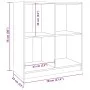 Aparador madera maciza de pino 70x33x76 cm de vidaXL, Aparadores - Ref: Foro24-809948, Precio: 67,81 €, Descuento: %