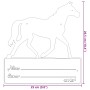 Placa de identificación de establo de acero negro de , Equipo y accesorios para equitación - Ref: Foro24-172478, Precio: 17,5...