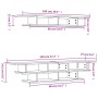 Muebles de TV de pared madera de ingeniería blanco de , Muebles TV - Ref: Foro24-840730, Precio: 65,92 €, Descuento: %