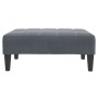 Sofá cama de 2 plazas con taburete terciopelo gris oscuro de , Sofás - Ref: Foro24-3258134, Precio: 344,26 €, Descuento: %