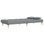 Sofá cama de 2 plazas con taburete tela gris claro de , Sofás - Ref: Foro24-3258103, Precio: 317,35 €, Descuento: %