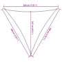 Toldo de vela triangular HDPE arena 160 g/m² 3x3x3 m de , Sombrillas - Ref: Foro24-4002054, Precio: 18,30 €, Descuento: %