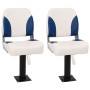 Asientos plegables de barco 4 uds azul y blanco 41x36x48 cm de , Piezas para veleros - Ref: Foro24-3284288, Precio: 167,74 €,...
