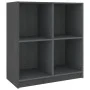 Aparador madera maciza de pino gris 70x33x76 cm de vidaXL, Aparadores - Ref: Foro24-809950, Precio: 42,39 €, Descuento: %