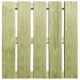 Baldosas de porche 12 unidades madera verde 50x50 cm en Materiales de construcción | Comprar online en Foru.es