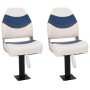 Asientos de barco 2 uds con pedestal giratorio 360° de , Embarcaciones - Ref: Foro24-3294979, Precio: 228,44 €, Descuento: %