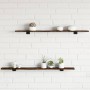 Estantes pared 4 uds madera ingeniería roble humo 100x10x1,5 cm de , Estanterías - Ref: Foro24-838285, Precio: 27,29 €, Descu...