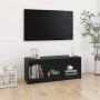 Mueble de TV madera maciza de pino negro 104x33x41 cm de vidaXL, Muebles TV - Ref: Foro24-809964, Precio: 42,37 €, Descuento: %