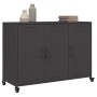 Aparador de acero negro 100,5x39x72 cm de , Aparadores - Ref: Foro24-846680, Precio: 151,76 €, Descuento: %
