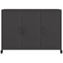 Aparador de acero negro 100,5x39x72 cm de , Aparadores - Ref: Foro24-846680, Precio: 151,76 €, Descuento: %