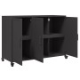 Aparador de acero negro 100,5x39x72 cm de , Aparadores - Ref: Foro24-846680, Precio: 151,76 €, Descuento: %