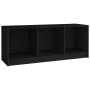 Mueble de TV madera maciza de pino negro 104x33x41 cm de vidaXL, Muebles TV - Ref: Foro24-809964, Precio: 42,37 €, Descuento: %