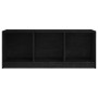 Mueble de TV madera maciza de pino negro 104x33x41 cm de vidaXL, Muebles TV - Ref: Foro24-809964, Precio: 42,37 €, Descuento: %
