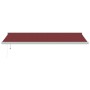 Toldo retráctil automático burdeos 500x300 cm de , Toldos - Ref: Foro24-3215327, Precio: 767,44 €, Descuento: %