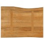Tablero de mesa borde natural madera maciza mango 70x60x2,5 cm de , Tableros para mesas - Ref: Foro24-370763, Precio: 72,35 €...