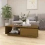 Mesa de centro de madera maciza pino marrón miel 110x50x33,5 cm de vidaXL, Mesas de centro - Ref: Foro24-809885, Precio: 56,0...