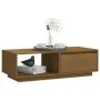 Mesa de centro de madera maciza pino marrón miel 110x50x33,5 cm de vidaXL, Mesas de centro - Ref: Foro24-809885, Precio: 56,0...