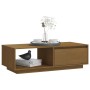 Mesa de centro de madera maciza pino marrón miel 110x50x33,5 cm de vidaXL, Mesas de centro - Ref: Foro24-809885, Precio: 56,0...
