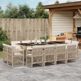 Comprar Set comedor de jardín con cojines 13 pzas
