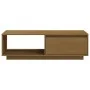 Mesa de centro de madera maciza pino marrón miel 110x50x33,5 cm de vidaXL, Mesas de centro - Ref: Foro24-809885, Precio: 56,0...