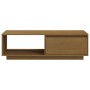 Mesa de centro de madera maciza pino marrón miel 110x50x33,5 cm de vidaXL, Mesas de centro - Ref: Foro24-809885, Precio: 56,0...