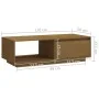 Mesa de centro de madera maciza pino marrón miel 110x50x33,5 cm de vidaXL, Mesas de centro - Ref: Foro24-809885, Precio: 56,0...