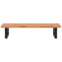 Estante de lavabo de pared de acero y madera maciza de haya de , Tocadores de baño - Ref: Foro24-3302365, Precio: 74,02 €, De...