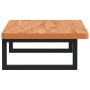 Estante de lavabo de pared de acero y madera maciza de haya de , Tocadores de baño - Ref: Foro24-3302365, Precio: 74,02 €, De...