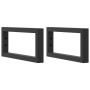 Estante de lavabo de pared de acero y madera maciza de haya de , Tocadores de baño - Ref: Foro24-3302365, Precio: 74,02 €, De...
