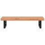 Estante de lavabo de pared de acero y madera maciza de haya de , Tocadores de baño - Ref: Foro24-3302373, Precio: 108,51 €, D...