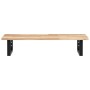 Estante de lavabo de pared acero y madera maciza de acacia de , Tocadores de baño - Ref: Foro24-3302669, Precio: 71,58 €, Des...