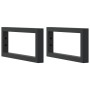 Estante de lavabo de pared acero y madera maciza de acacia de , Tocadores de baño - Ref: Foro24-3302669, Precio: 71,58 €, Des...