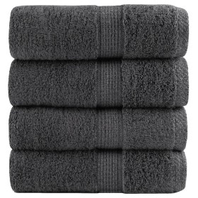Toallas SOLUND 4 unidades gris antracita 30x30 cm 600 gsm de , Toallas - Ref: Foro24-137149, Precio: 15,13 €, Descuento: %