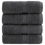Toallas SOLUND 4 unidades gris antracita 30x30 cm 600 gsm de , Toallas - Ref: Foro24-137149, Precio: 15,13 €, Descuento: %