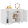 Aparador de madera contrachapada blanco 120x41x75 cm de vidaXL, Aparadores - Ref: Foro24-809602, Precio: 137,04 €, Descuento: %